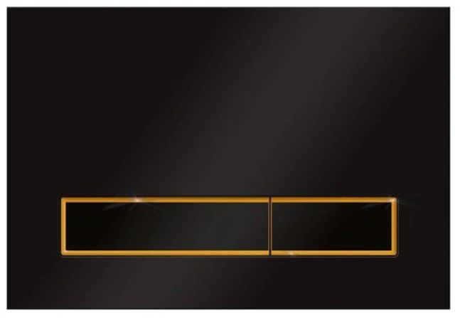 Przycisk spłukujący M08V3 KK-Pol podwójny czarny matowy 1 szt.