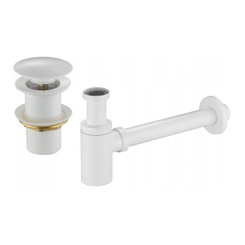 Półsyfon umywalkowy okrągły Mexen biały 1 szt.