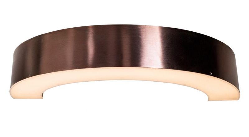 Kinkiet ścienny Maxlight Lotus brąz szczotkowany styl nowoczesny LED 7W 3000K 700lm IP20 wym: 5,1 x 30 x 13 cm - 1 szt.