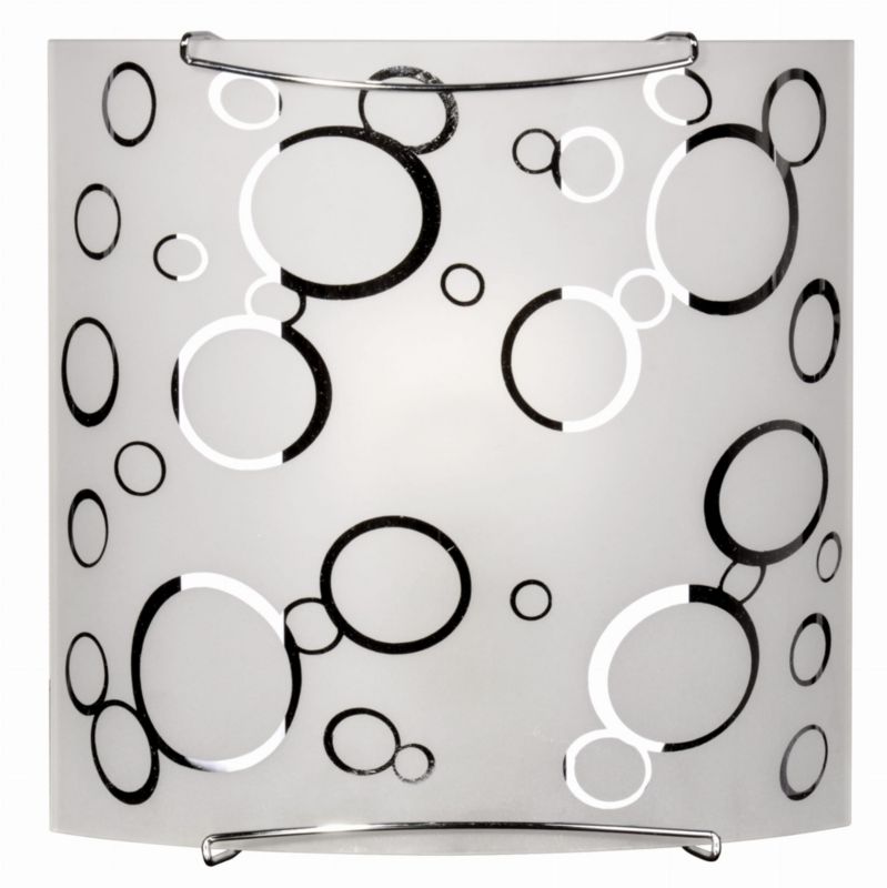 Plafon sufitowy nowoczesny Candellux Doka chromowany czarny 1 x E27 x IP20 wym: 28 x 9 x 9 cm - 1 szt.