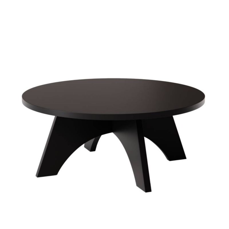 Stolik kawowy KOLM okrągły fi 68 cm BELL Czarny 1szt.