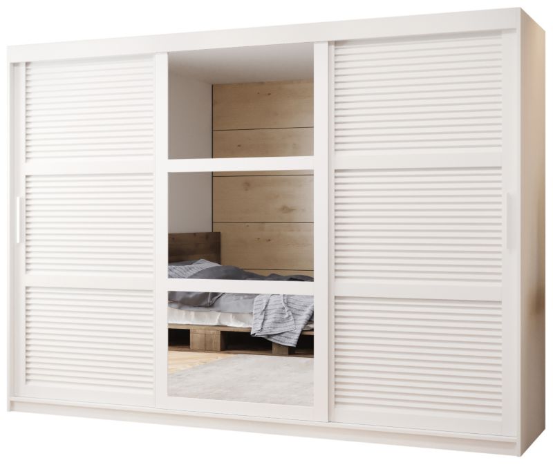 Szafa przesuwna Garderoba Abiks ŻALUZJA 2 250 biały 1 szt.
