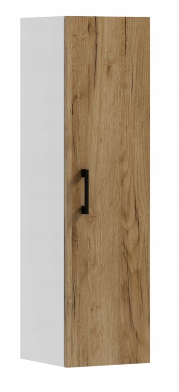 Słupek łazienkowy ADK MEBLE LUNA 110 wiszący dąb craft złoty/biały (W3) 1 szt