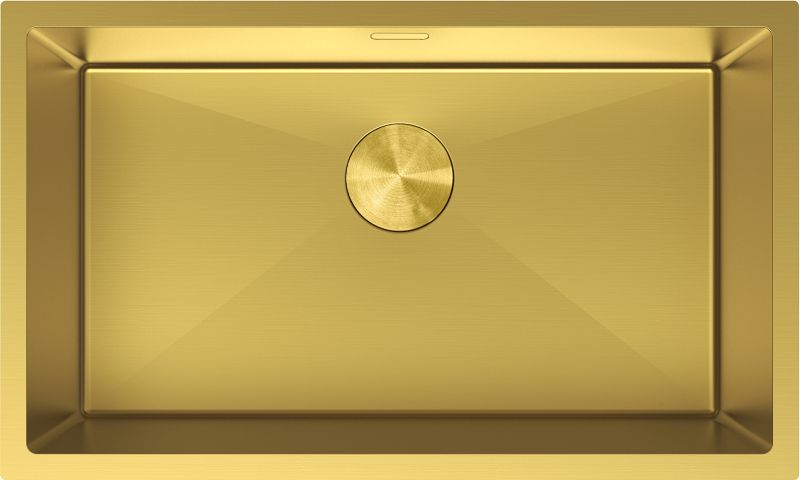 Zlewozmywak stalowy podblatowy Mexen Trixo złoty 750x440 mm 1-komorowy 1 szt.