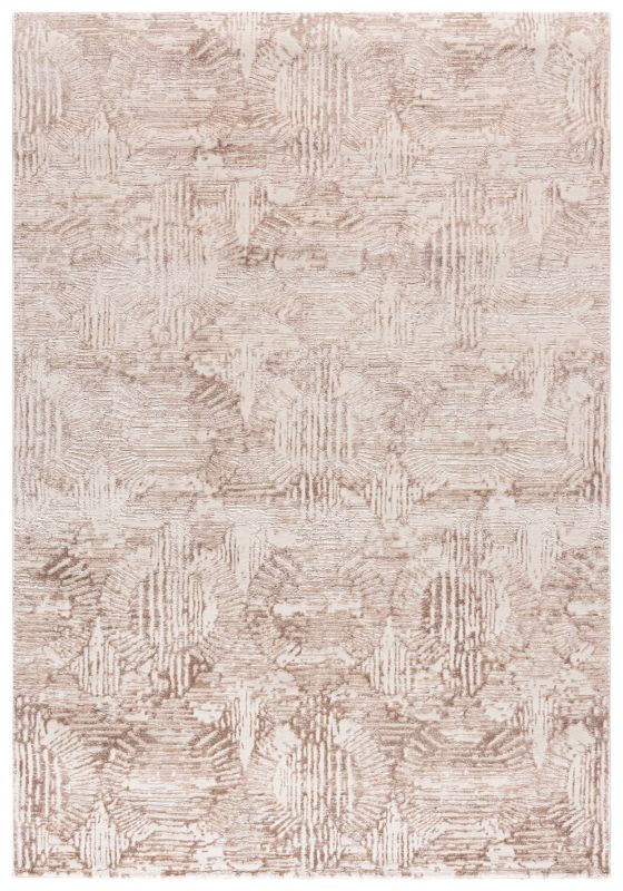 Dywan wewnętrzny Sicilia NS03A prostokąt Mazovia 250x 350 cm beżowy,kremowy,biały motyw geometryczny krótki włos 1 szt.