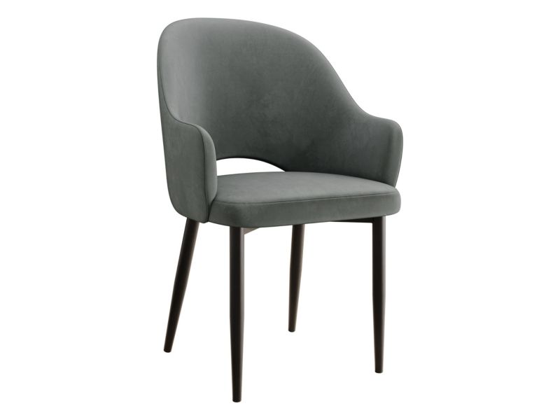 Krzesło MIRJAN 24 tapicerowane Rosa platynowy szary 1 szt.