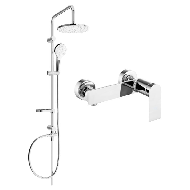 Zestaw prysznicowy natynkowy Mexen Zero chrom 71140205-00 1 szt.