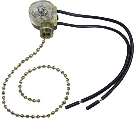 Przełącznik łańcuszkowy 2,5 A / 250 V złoty