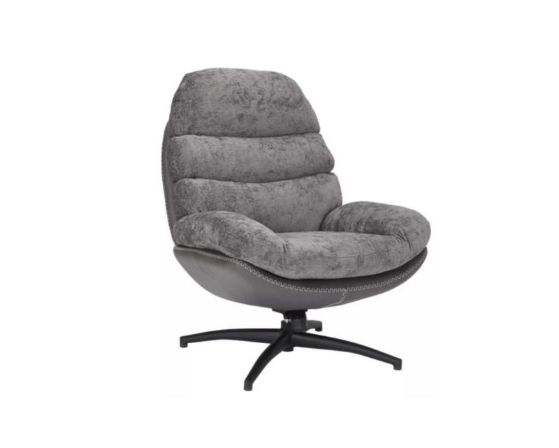 Fotel Signal do salonu GISELLE szary obrotowy 1 szt