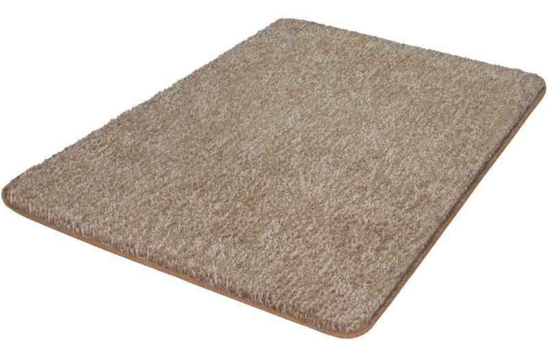 Dywanik łazienkowy Kleine Wolke Seattle 140x80cm, poliester, kolor taupe, antypoślizgowy 1 szt.