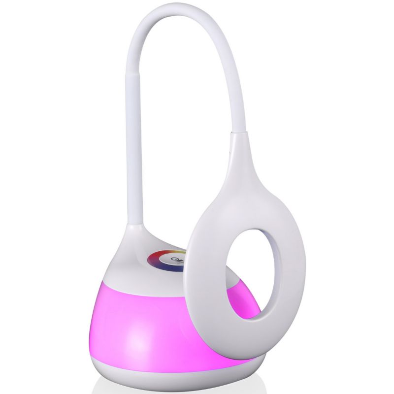 Lampa biurkowa Polux Galactic biała LED 5W 3000K + RGB 150lm IP20 wym: 48 x 11.5 x 11.5 cm tworzywo sztuczne - 1 szt.