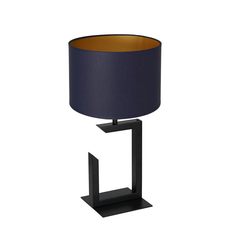 Lampka stołowa Luminex Table Lamps czarny mat-granatowy-złota 1 x E27 x 15W IP20 wym: 45 x 25 x 25 cm metal - 1 szt.