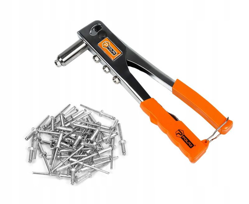 Nitownica ręczna do nitów 2.4 - 4.8 mm chromowana Polax