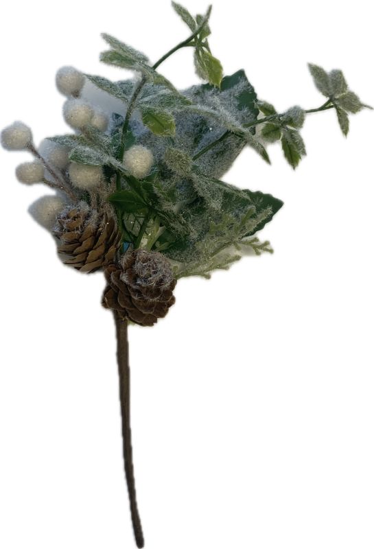 Pik śnieguliczki z szyszkami 24 cm