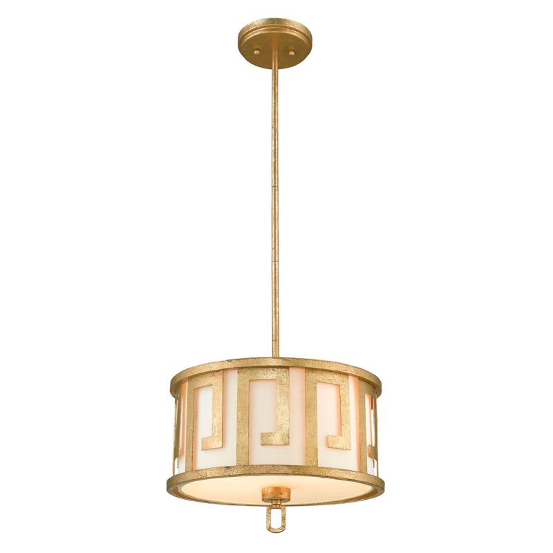 Lampa wisząca Gilded Nola Lemuria postarzane złoto wym: 123,2 x 37,5 x 37,5 cm 2xE27 x 60W 1 szt.
