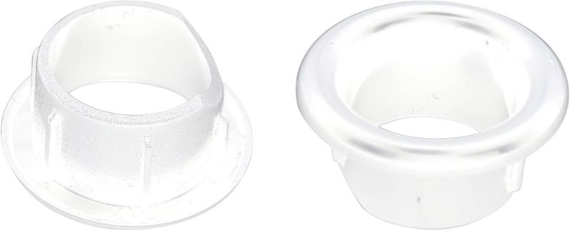 Rozeta umywalkowa Tycner fi 19 mm biała