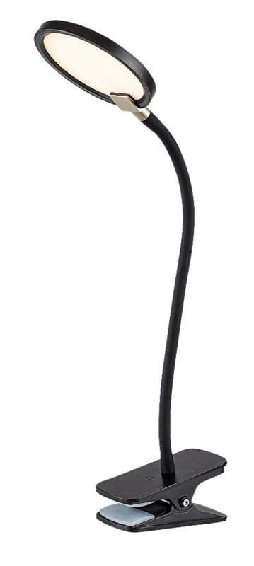 Lampa biurkowa Rabalux Marcin czarno-biała LED 7W 3000K 350lm z klipsem IP20 wym: 36 x 11 x 27 cm tworzywo sztuczne - 1 szt.