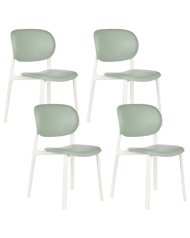 Zestaw 4 krzeseł ogrodowych Musano Zielony 1 kpl