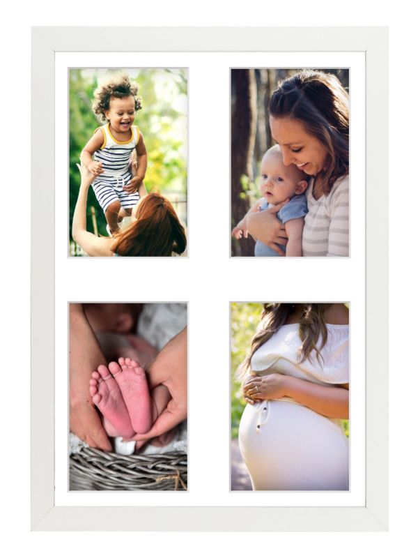 Ramka na 4 zdjęcia Hekla 30x40x4 galeria biały 1szt.