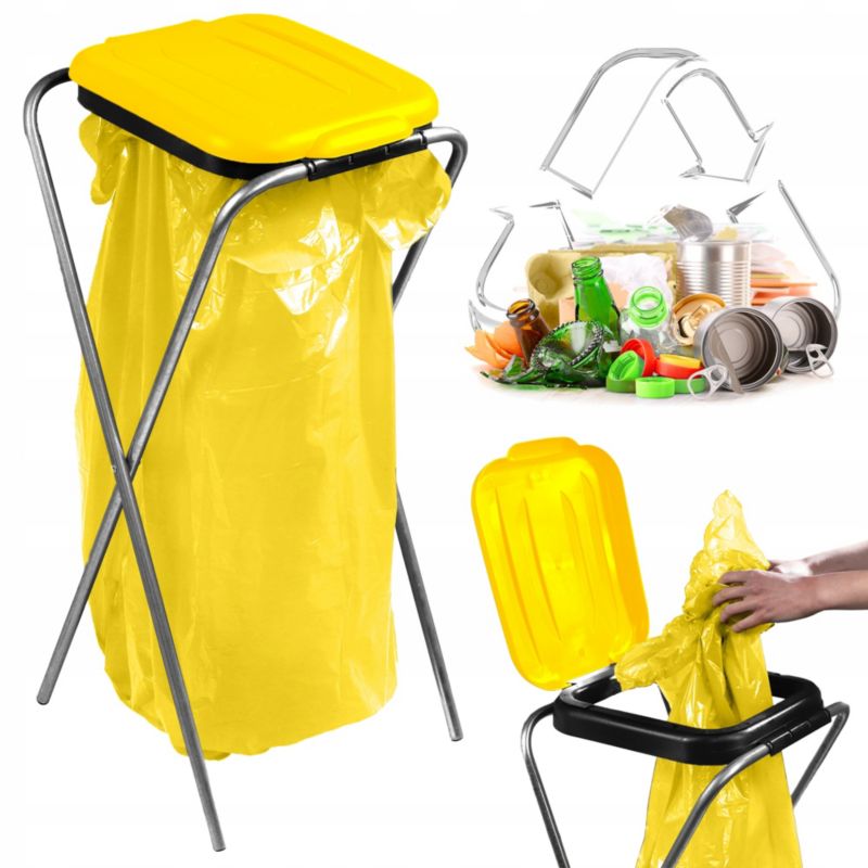 Stojak KADAX Kosz Do Segregacji Śmieci 1 Stanowisko Worek 120L Kosz Na Odpady 1szt.