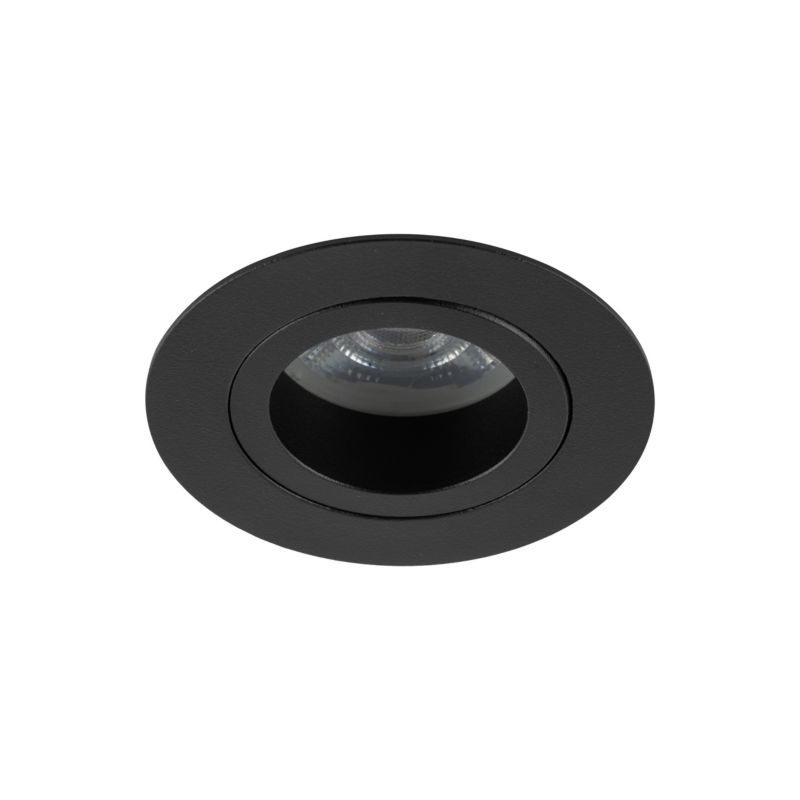 Oczko Tk-Lighting Aura czarne wpuszczane odlew Gu10 - 1szt.