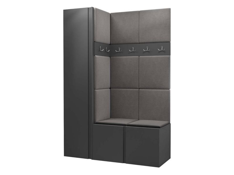 Garderoba MIRJAN 24 Orion IX grafit + szary 1 kpl.