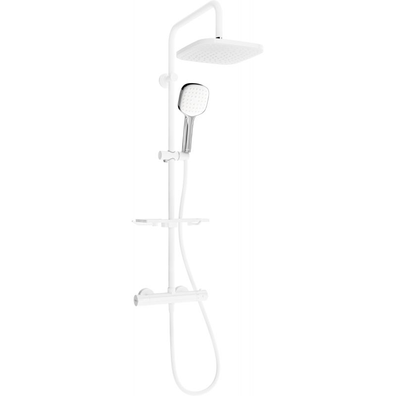 Zestaw prysznicowy natynkowy Mexen Kai chrom/biały 1 szt.