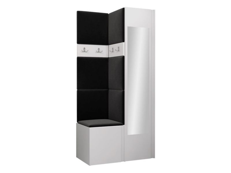 Garderoba MIRJAN 24 Orion XXV biały + czarny 1 kpl.