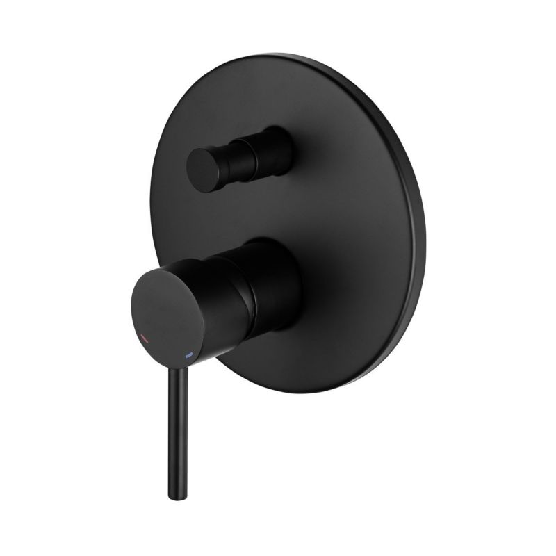 Bateria wannowo-prysznicowa podtynkowa Hagser Lisa czarny mat 1-uchwytowa mosiądz 1 szt.