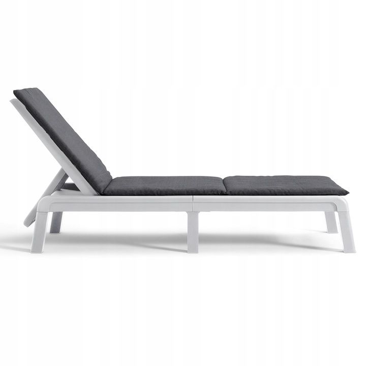 Leżak Ogrodowy Keter z Poduszką Mallorca na Taras Balkon Mocny 1 szt