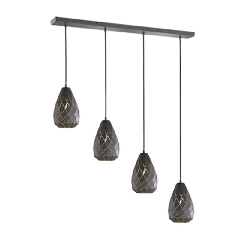 Lampa sufitowa wisząca Trio Onyx onyx wym: 150 x 90 x 15 cm 4xE27 x 1 szt.