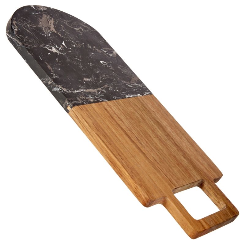 Deska Do Krojenia KINVARA Z Uchwytem Czarny Marmur 38X18 Cm 1 szt.