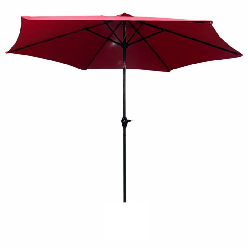 Parasol ogrodowy Orient z regulacją nachylenia w kolorze czerwonym waga 4,5 kg wymiary 270x270x235 cm 1 szt.