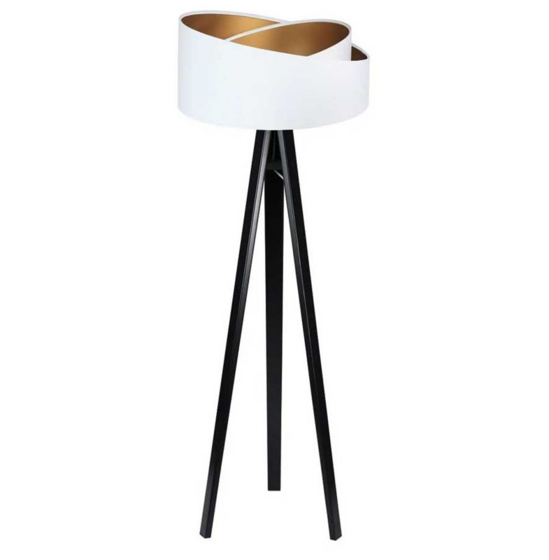 Lampa Bps Koncept stojąca GEMSTONE biała/złota/czarna 1 szt
