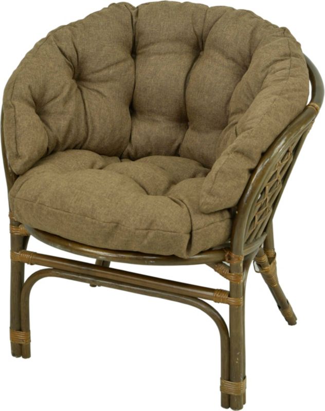 Poduszka na fotel rattanowy rattan AMPO brązowy melanż 1 szt.