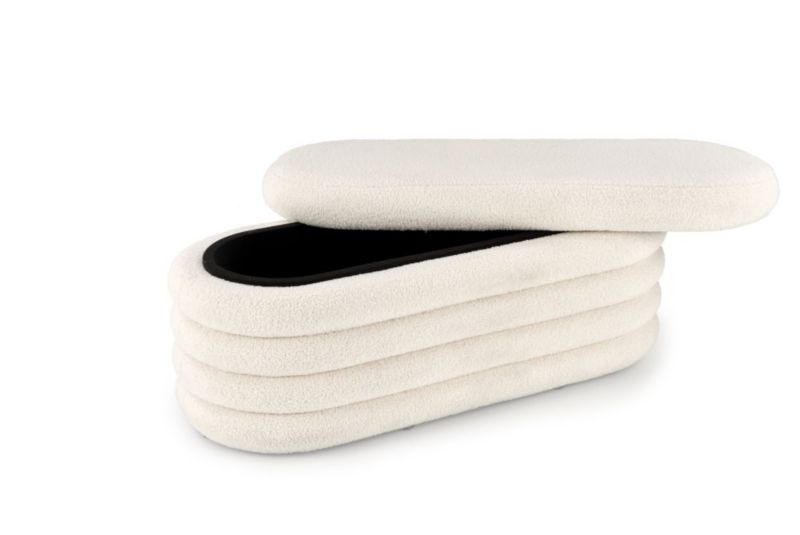 Ławka Halmar BLISS kremowa z pojemnikiem 1 szt