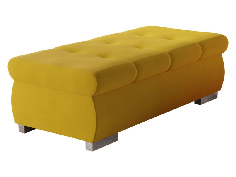 Pufa MIRJAN 24 Orkan Duża żółty aksamit 1 szt.