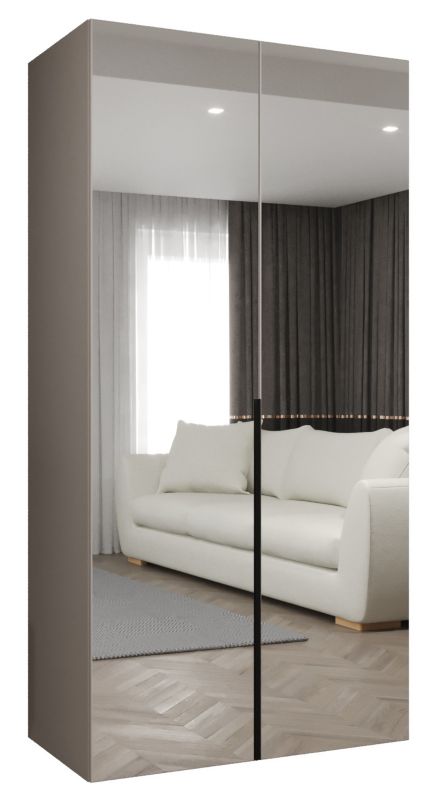 Szafa uchylna otwierana ALICANTE 3 100 wys 202 cm Kaszmir + Czarny 1 szt