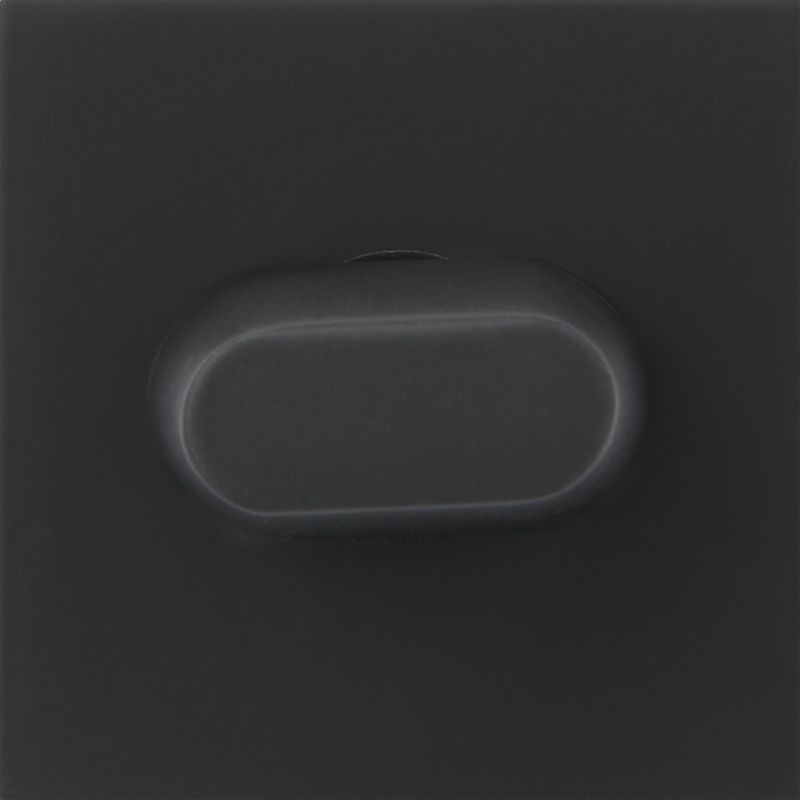 Szyld drzwiowy Verso Qubik kwadratowy WC czarny