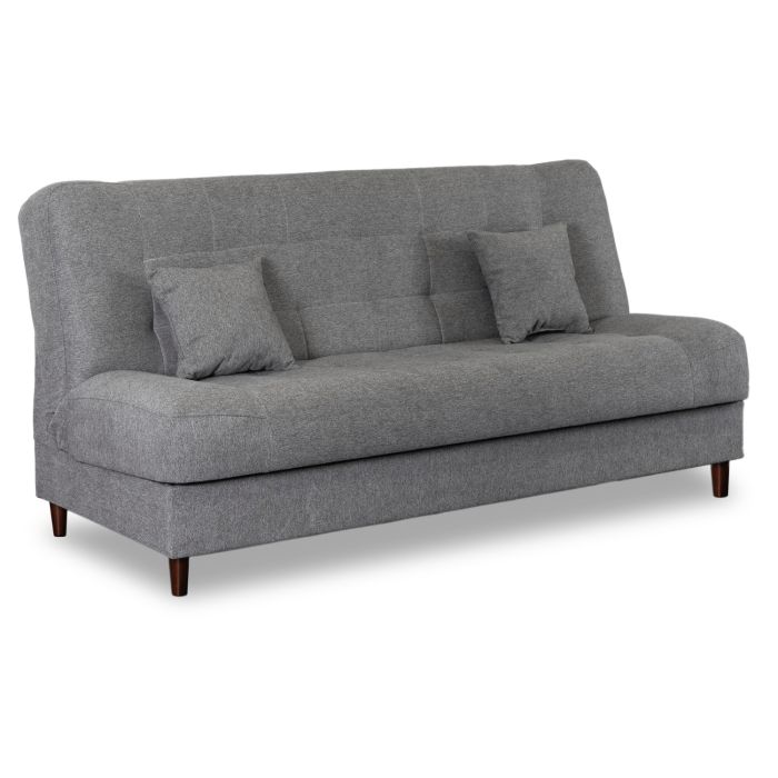 Sofa Nepal Mebel Elite Rozkładana z Funkcją Spania i Pojemnikiem Szara 1 szt