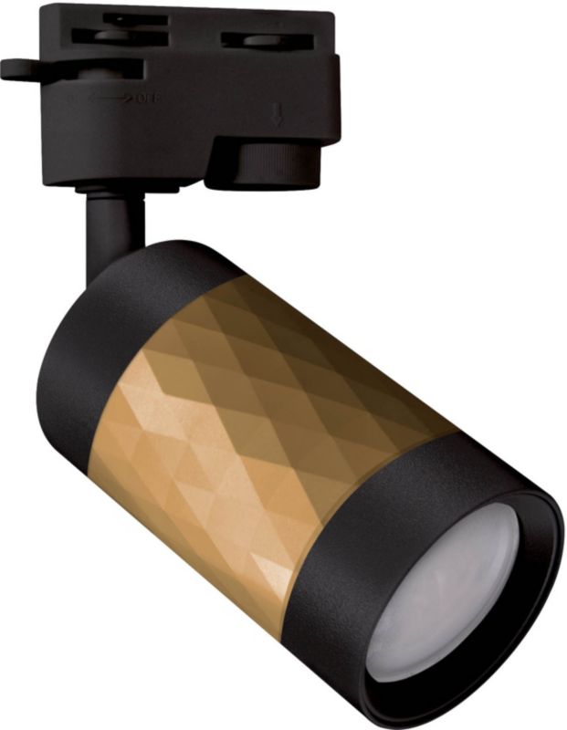 Reflektor szynowy Struhm Piano GU10 złoty / czarny