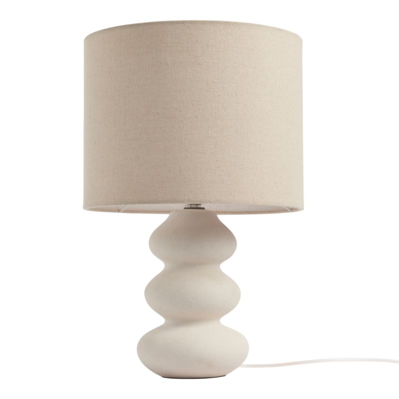 Lampa stołowa GoodHome Spirea 1 x E27 biała