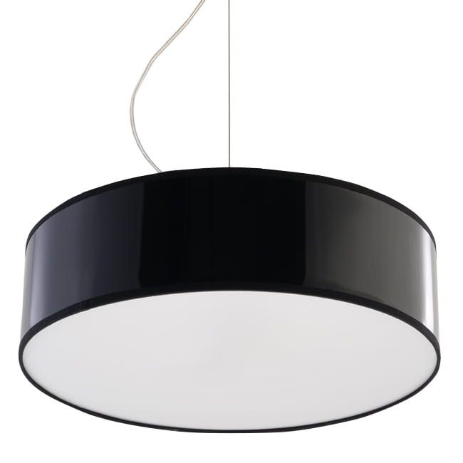 Lampa sufitowa wisząca Sollux Lighting Arena 6143 czarna szerokość 35 cm 2xE27 x 60W 1 szt.