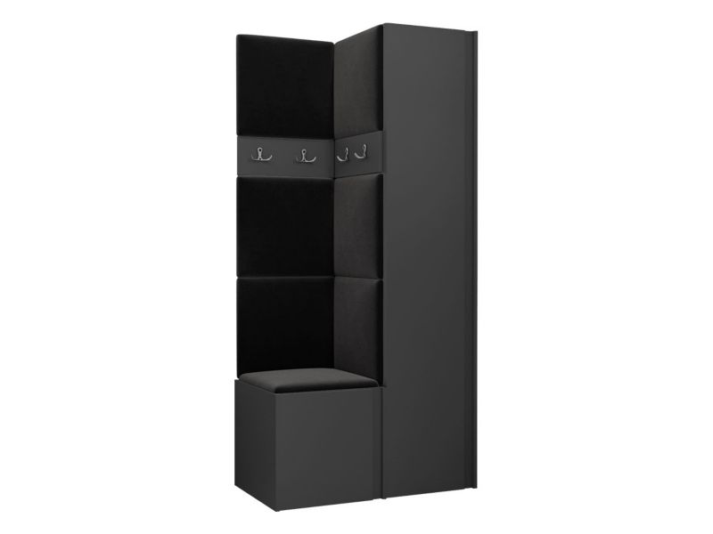 Garderoba MIRJAN 24 Orion XXIV grafit + czarny 1 kpl.