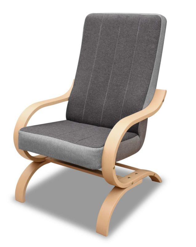 Fotel finka do salonu pokoju Bonni Girona H01 Grafit/Szary 1 szt.