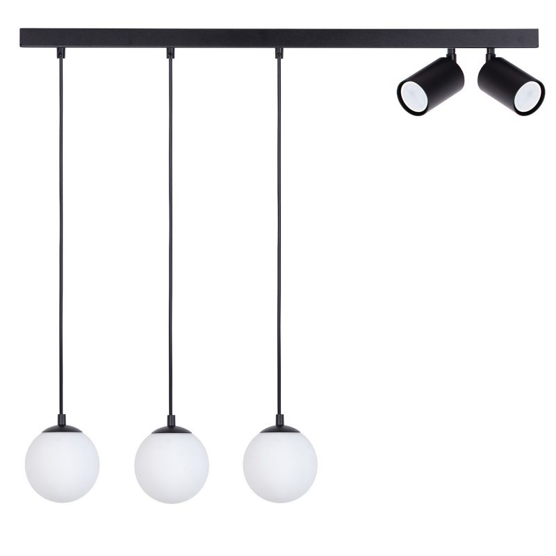 Lampa wisząca Sigma Lighting Tavira 7055 czarno-biała nowoczesna 5xG9+GU10 x 1 szt.