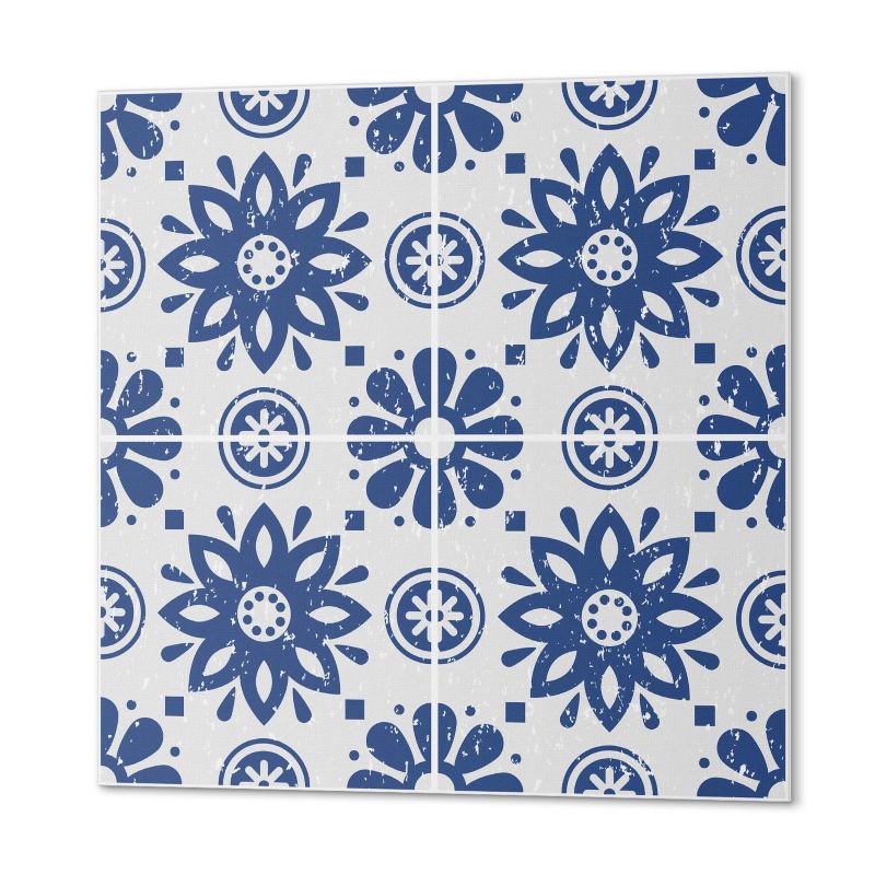 Panel Winylowy ArtPrintCave 50x50 cm Kwiatowy wzór na tle 4 szt.