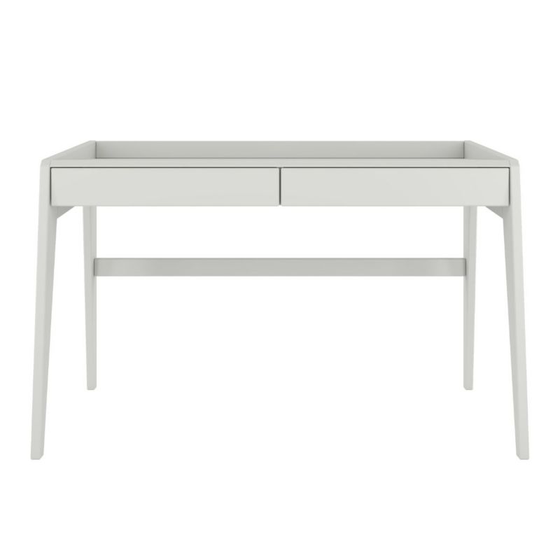 Drewniane bukowe biurko z szufladami Visby LISAjasny szary 1 szt.