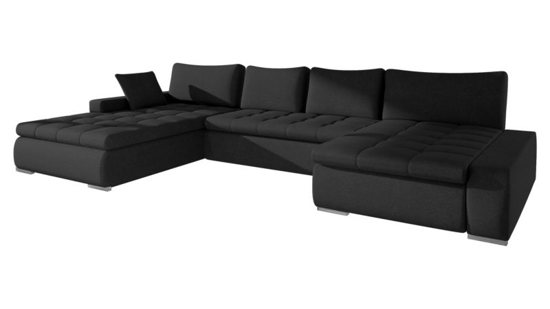 Narożnik z funkcją spania MIRJAN 24 Caro czarny 1 szt.