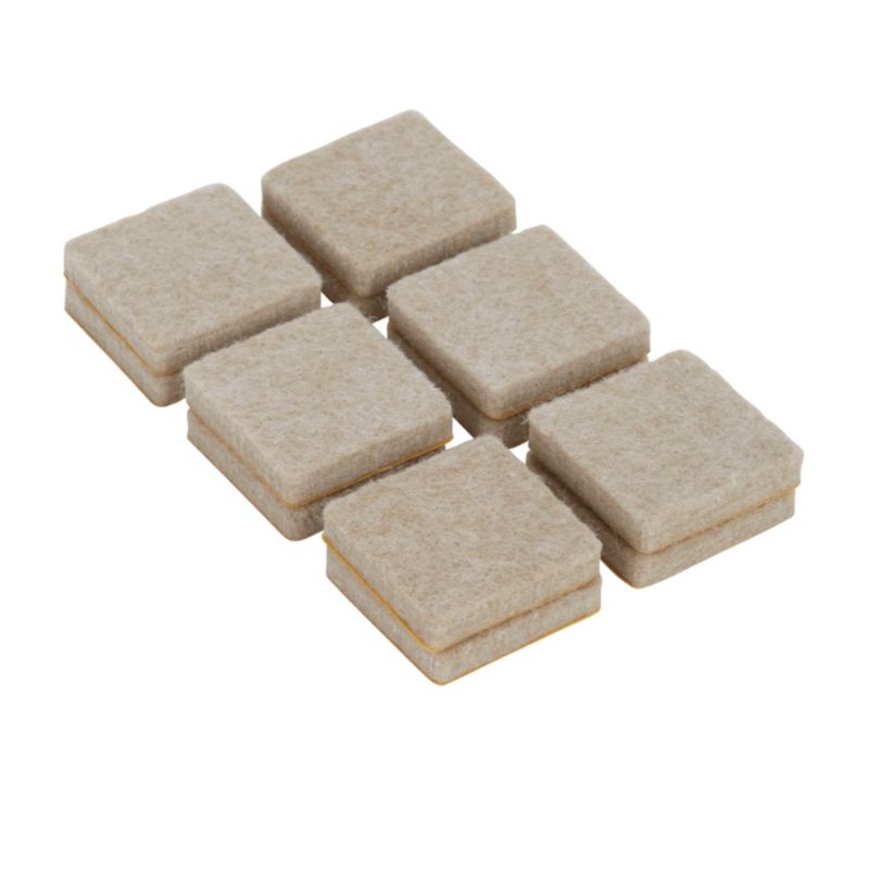 Podkładki samoprzylepne Diall filcowe 25 x 25 mm beżowe 12 szt.